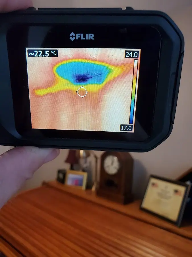 Thermal imaging inspection for water damage in Norwalk